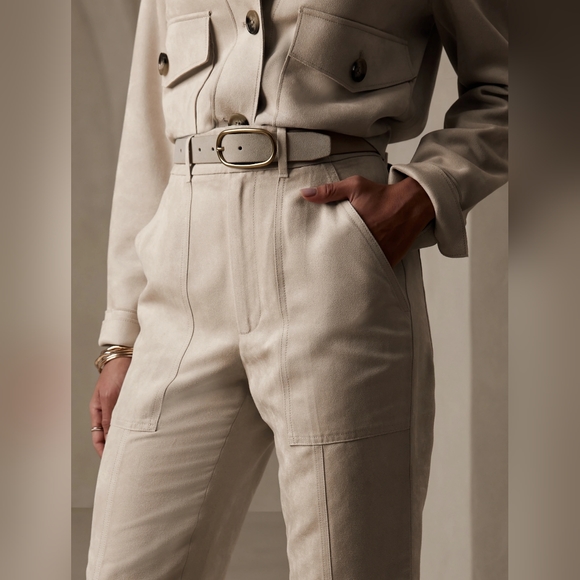 NWT BANANA REPUBLIC | Vegan Suede Pants - Picture 3 of 5